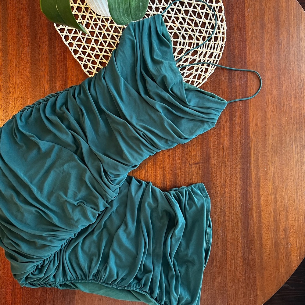 Pink Blush Green Maternity Dress